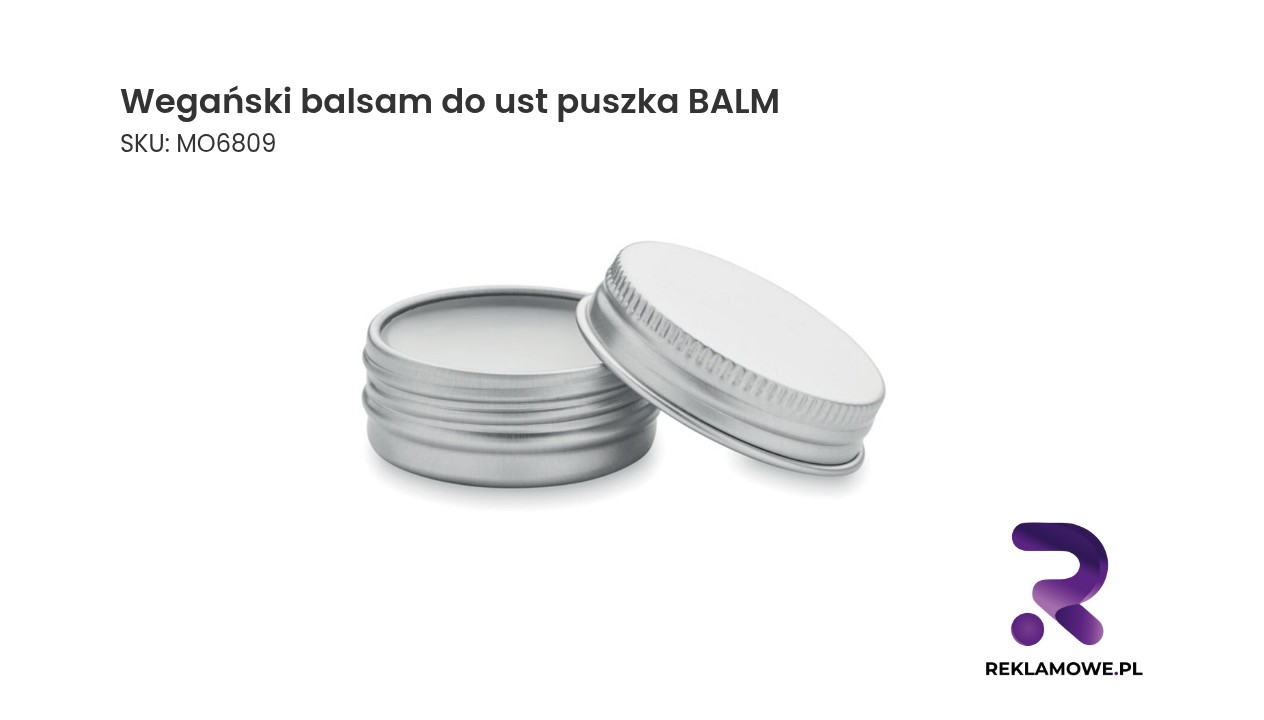 Wegański balsam do ust w puszce BALM